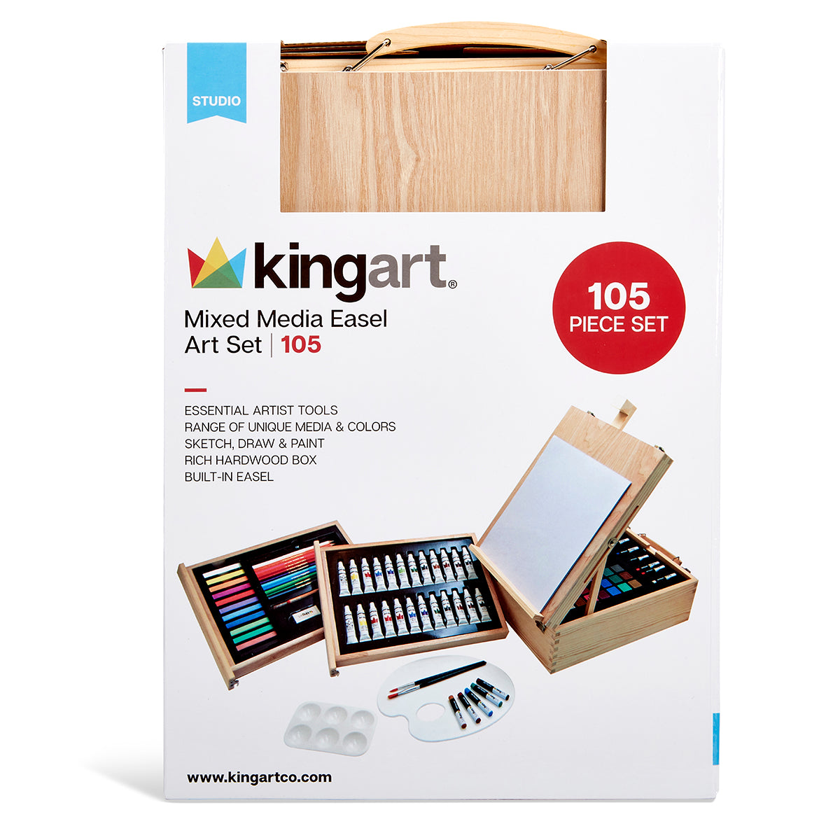 Kingart Studio 3D Permanent 30ml Fabric Paint 30pc