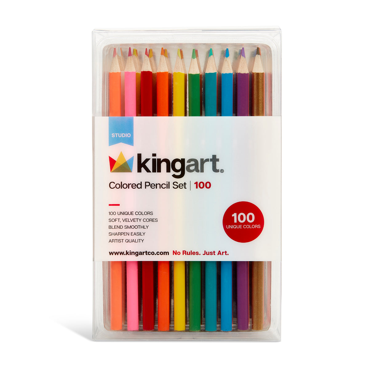 Kingart Studio, Artist Sketch and Drawing Pencil Art Set Kit, Set of 26,  All levels of expertise