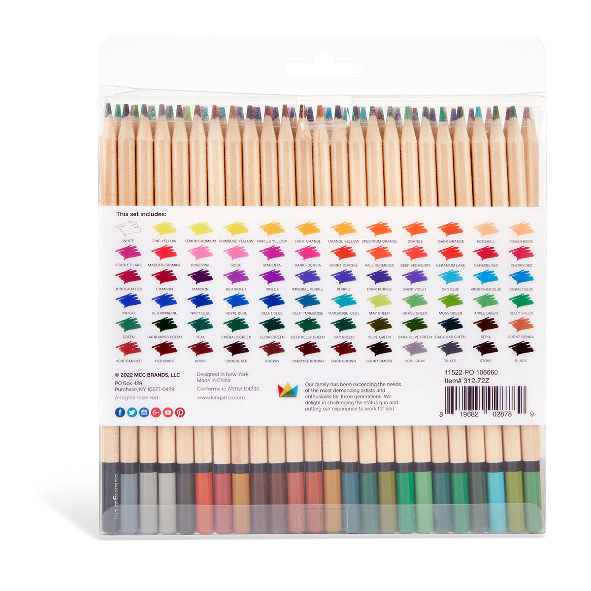 Drawing Pencils for Artists,72 Piece Kit Sketch Pencils Wooden
