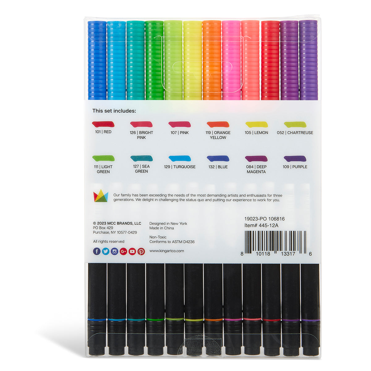 Posca Fine Tip Paint Marker Set, 8 Colors - Artist & Craftsman Supply