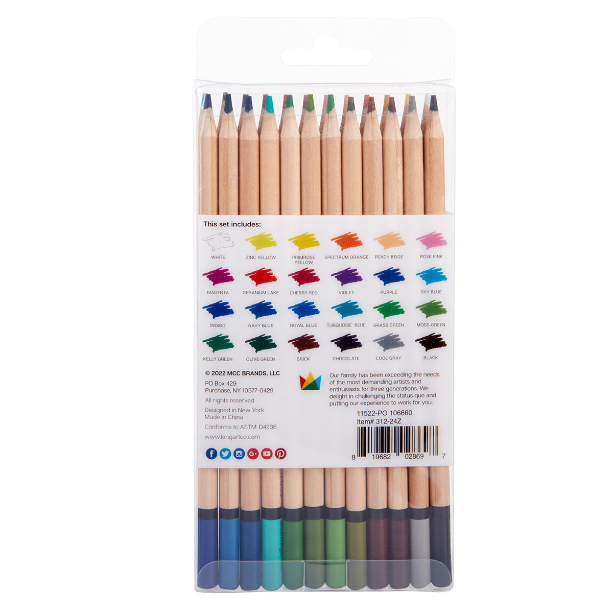  Creativ Pencil Crayons, Assorted Colours, One Size : Office  Products