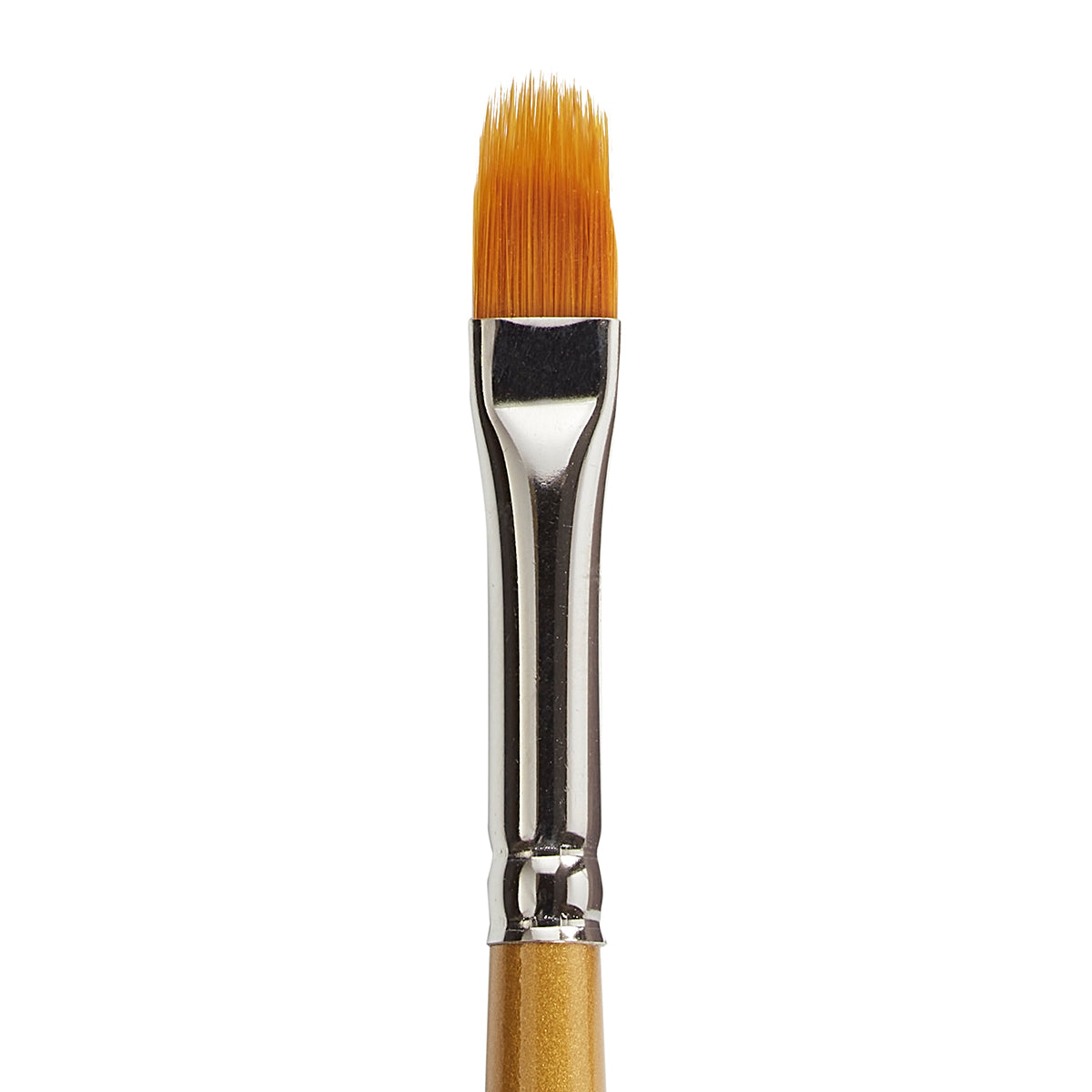 Gold Taklon Flat Paint Brush - 3, Hobby Lobby