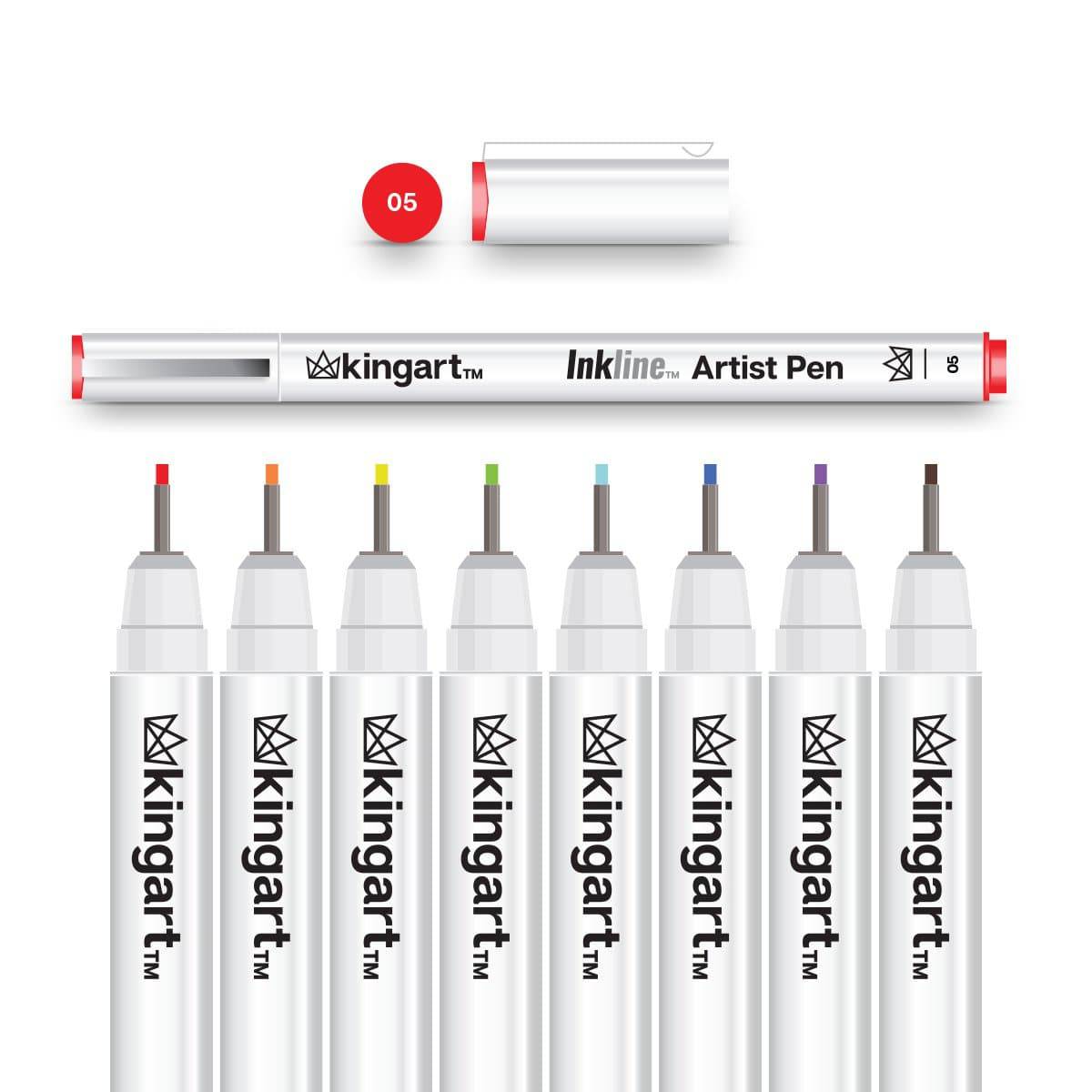 KingArt Inkline Artist Pen .08 Black – ShopSketchBox