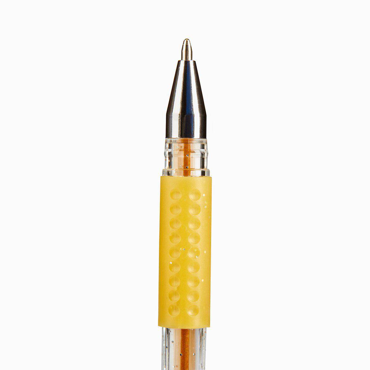 Kingart, Soft Grip Glitter Gel Pens, XL 2.5mm Ink Cartridge, Set of 30  Unique Colors