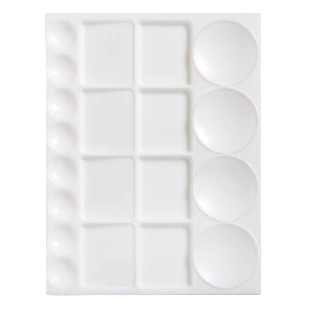  6 Pcs Plastic Palette for Oil 20 Well 13 x 10 Inches Watercolor  Palette White Paint Tray Palette Paint Trays for Acrylic Paint Oil  Watercolor Paints : Arts, Crafts & Sewing