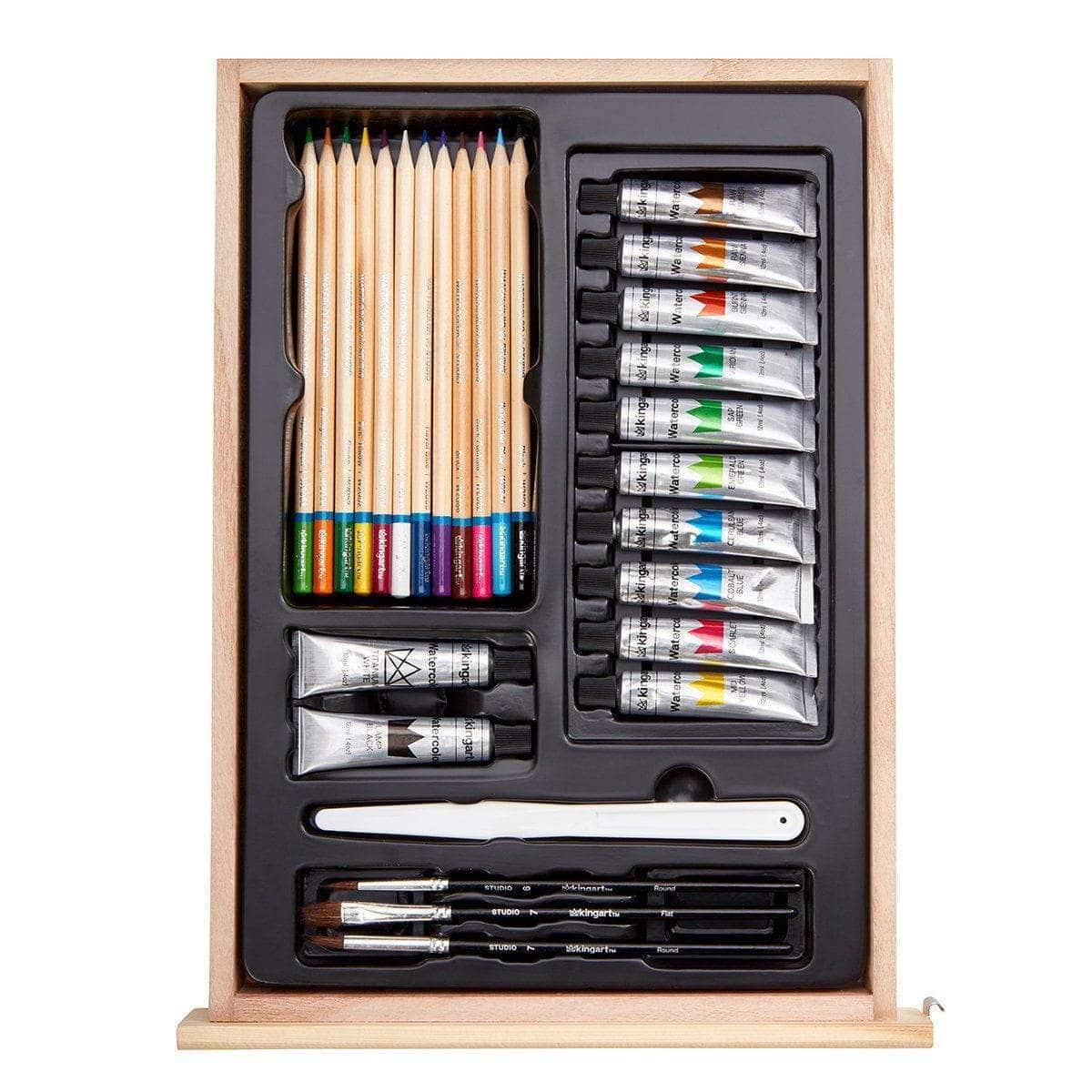 Kingart Pro Artist Sketch and Drawing Pencil Kit, Set of 26