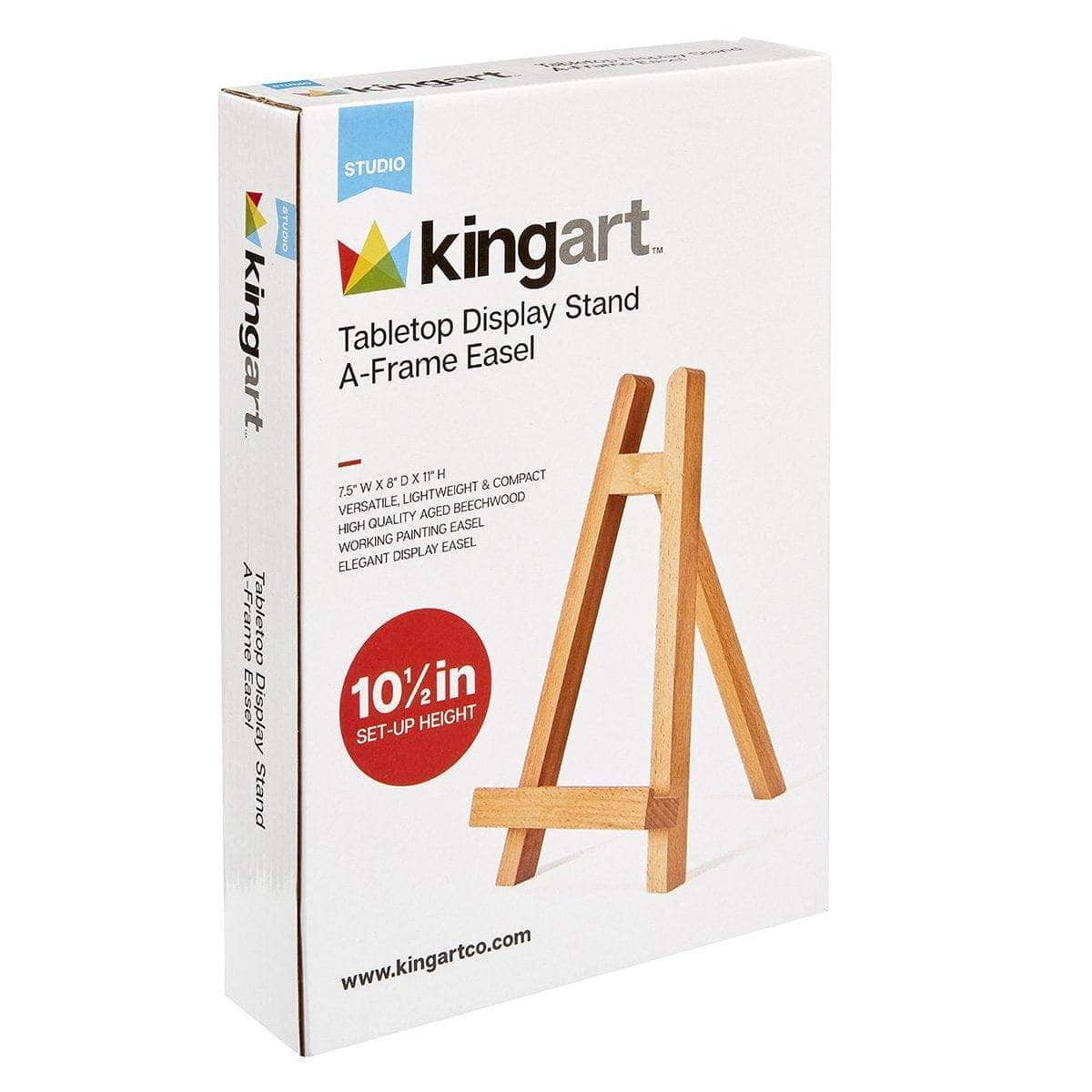 Kingart Studio Acrylic Paint Tabletop Easel Art Set, Set of 26