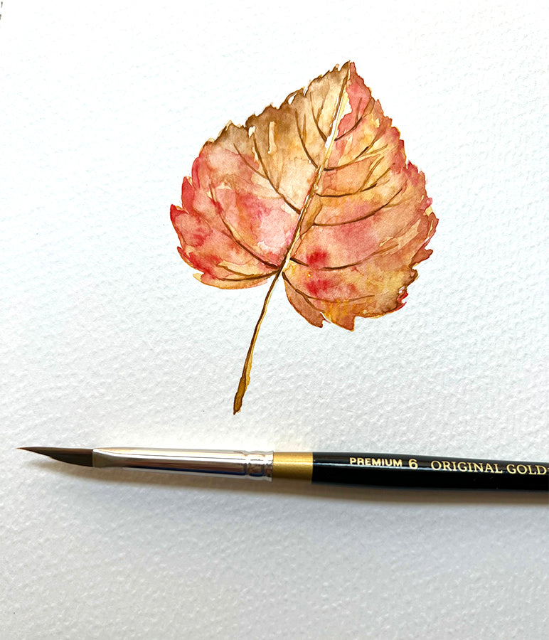 How to Paint a Fall Leaf