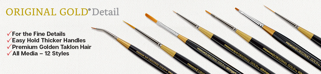 Premium Original Gold Detail Brushes