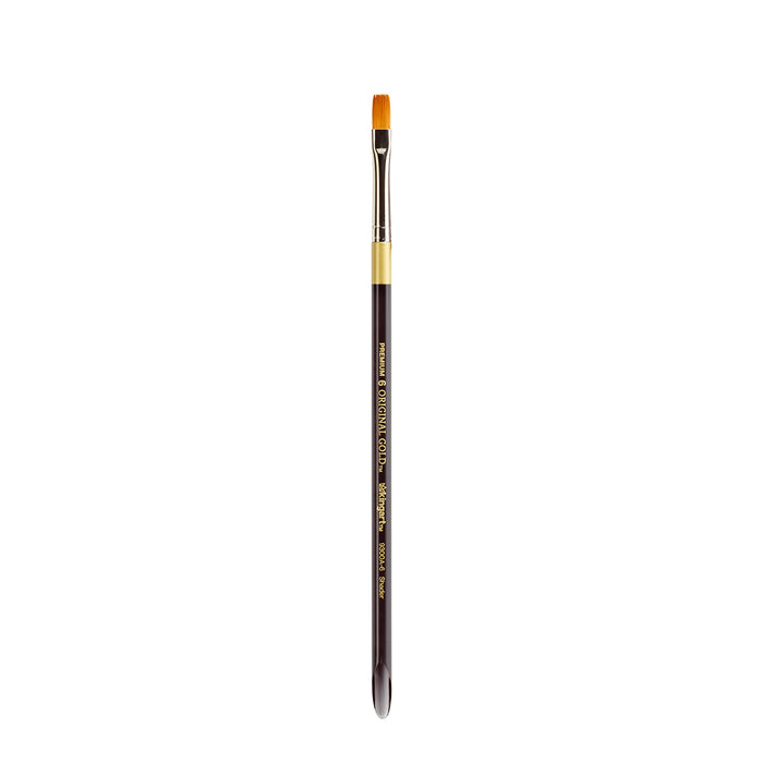 KINGART® Original Gold® 9300A Shader Series, Aqua Acrylic Handle, Premium Golden Taklon Multimedia Artist Brushes -  - KINGART