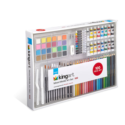 KINGART 100 PC. MIXED MEDIA ART SET -  - KINGART