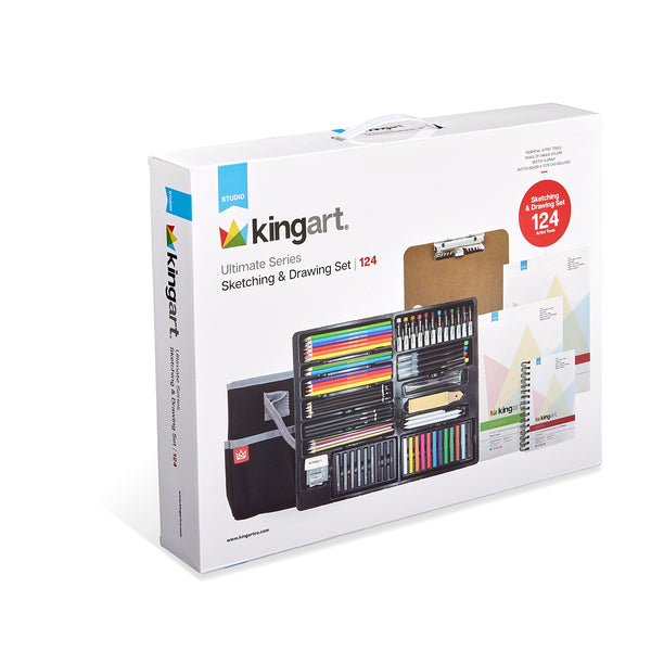 KINGART® Sketching & Drawing Set - Sketchbook & 30 Piece