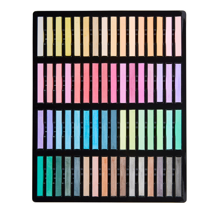 KINGART® Square Chalk Pastels, Set of 64 Unique Colors - Studio - KINGART