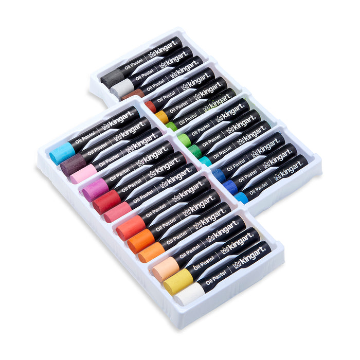 KINGART® Oil Pastels, Set of 24 -  - KINGART