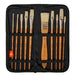 KINGART® Oil Brush Set in Travel Case, Set of 10 -  - KINGART