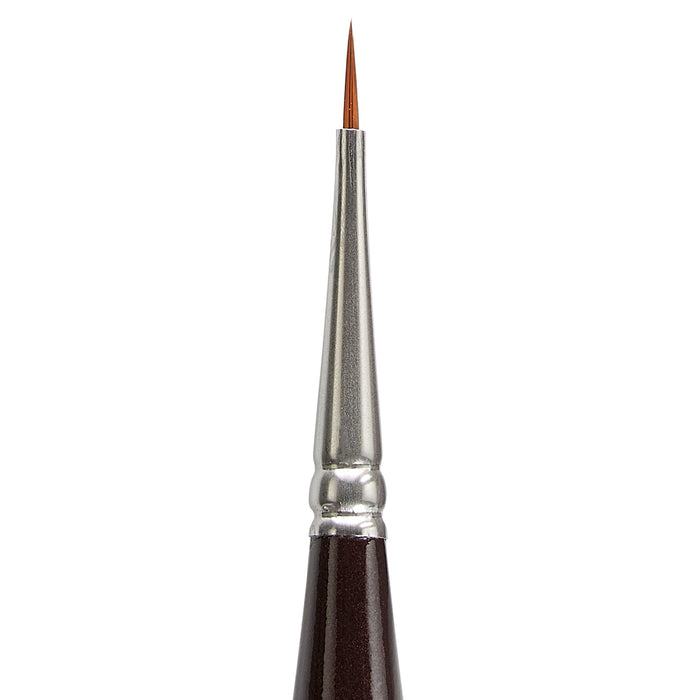 KINGART® Precision™ 2000 Round Series Amber Taklon Brushes, Ergonomic Comfort Handle Premium Artist Brushes - Premium - KINGART