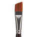 KINGART® Precision™ 2400 Angle Shader Series Amber Taklon Brushes, Ergonomic Comfort Handle -  - KINGART