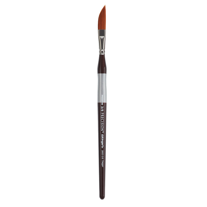 KINGART® Precision™ 2800 Dagger Series Amber Taklon Brushes, Ergonomic Comfort Handle - Premium - KINGART