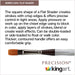 KINGART® Precision™ Premium 2300 Shader Series Brushes, Synthetic Amber Taklon, Ergonomic Comfort Handle -  - KINGART