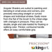 KINGART® Precision™ Premium 2400 Angular Shader Series Artist Brushes, Synthetic Amber Taklon, Ergonomic Comfort Handle -  - KINGART