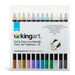 KINGART Studio Dot & Fine Twin-Tip Metallic Markers, 12 pc. Set -  - KINGART