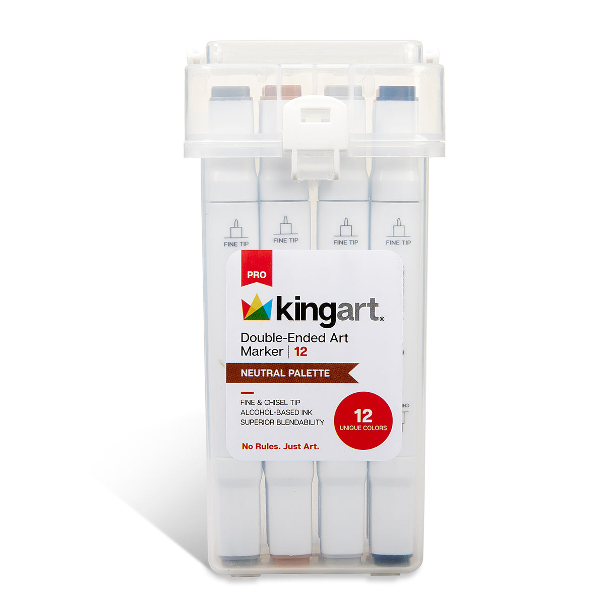 KINGART® Glitter Markers, Set of 12