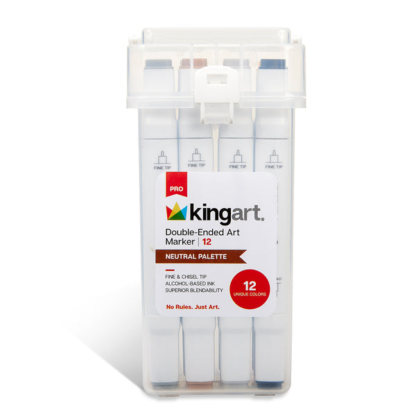 Swatch Template for Kingart Double-ended Art Marker 120 Count Paper 