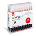 KINGART® PRO Real Brush Watercolor Pens, Set of 48 Unique Colors for Creating Illustrations, Calligraphy, and Watercolor Effects - Pro - KINGART®