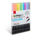 KINGART® PRO Twin-Tip™ 445 Series Brush Pen Art Markers, PASTEL Collection, Set of 12 Unique & Vivid Colors - Pro - KINGART