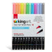 KINGART® PRO Twin-Tip™ 445 Series Brush Pen Art Markers, PASTEL Collection, Set of 12 Unique & Vivid Colors - Pro - KINGART