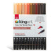 KINGART® PRO Twin-Tip™ 445 Series Brush Pen Art Markers,  PORTRAIT Collection, Set of 12 Unique & Vivid Colors - Pro - KINGART