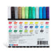 KINGART® PRO Extra Fine Point Acrylic Paint Pen Markers, Water-Based Ink, Set of 24 Colors - Studio - KINGART