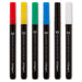 KINGART® Extra Fine Point Acrylic Paint Pen Markers, Permanent Ink, Set of 6 Colors - Studio - KINGART