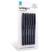 KINGART® Studio Felt Tip Pens, Medium Point, Set 6 Black Ink Markers - Studio - KINGART