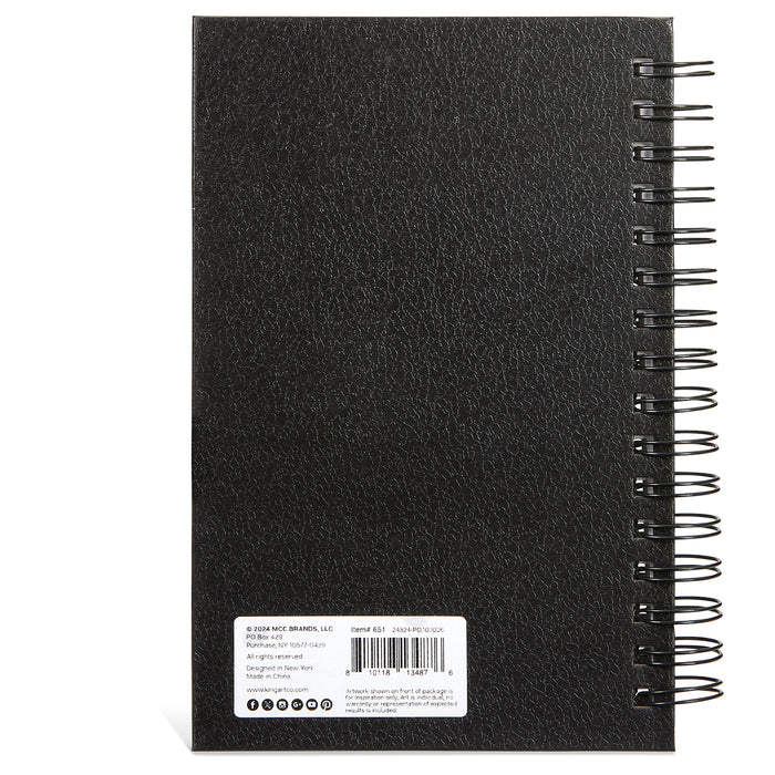 Hardcover Spiral Sketchbook, 5.5 x 8.5 Inches, 100-Sheets