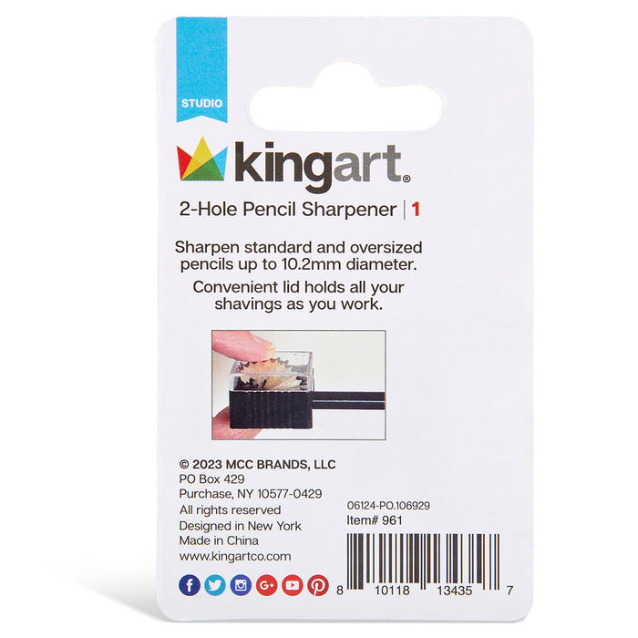 KINGART PLASTIC PENCIL SHARPENER -  - KINGART