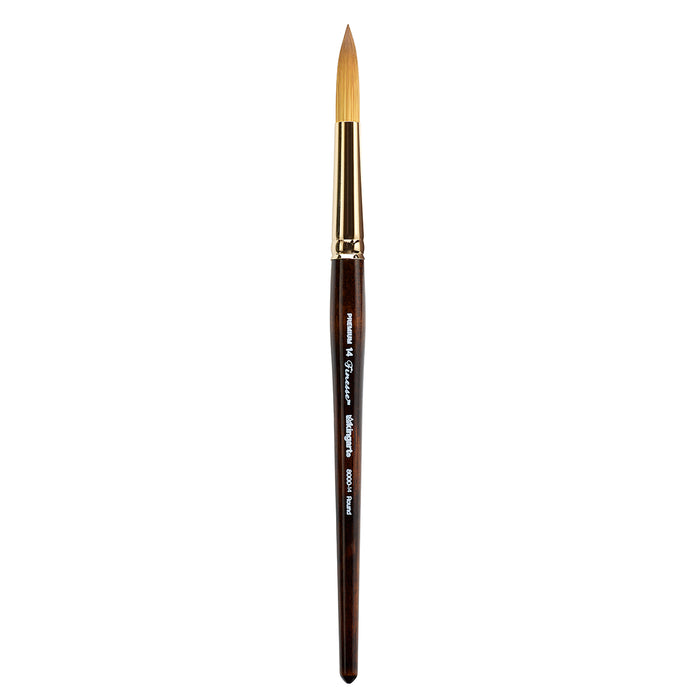 KINGART® Finesse™ 8000 Round Series Kolinsky Sable Synthetic Blend Premium Watercolor Artist Brushes - Premium - KINGART®