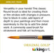 KINGART® Original Gold® 9000 Round Series Brush, Premium Synthetic Golden Taklon, Short Handle - Premium - KINGART®