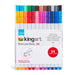 KINGART® Fine Line Color Ink Pens, Set of 24 Unique Colors, Size 0.4 mm - Studio - KINGART®