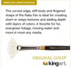 KINGART® Original Gold® 9246 Rake™ Fan White Synthetic Bristle Series Premium Multimedia Artist Brushes - Premium - KINGART®