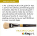 KINGART® Premium Original Gold® 9270 Oval Flat Mop Brush, Soft Natural Goat Hair, Short Handle - Premium - KINGART®