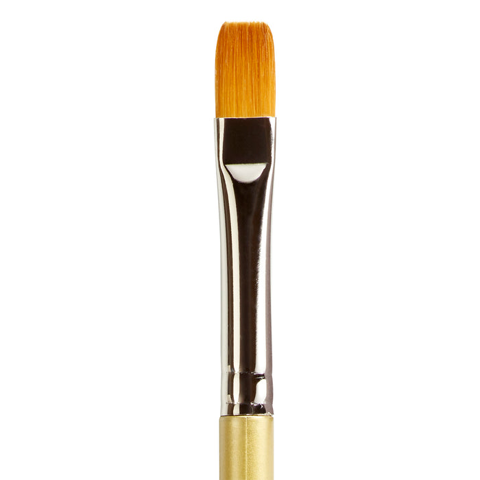 KINGART® Original Gold® 9300A Shader Series, Aqua Acrylic Handle, Premium Golden Taklon Multimedia Artist Brushes -  - KINGART