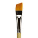 KINGART® Original Gold® 9400A Angle Shader Series, Aqua Acrylic Handle, Premium Golden Taklon Multimedia Artist Brushes - Premium - KINGART