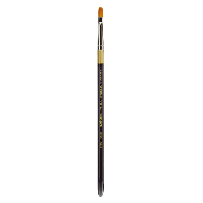 KINGART® Original Gold® 9500A Filbert Series, Aqua Acrylic Handle, Premium Golden Taklon Multimedia Artist Brushes -  - KINGART