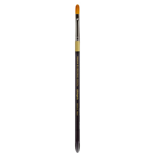 KINGART® Original Gold® 9500A Filbert Series, Aqua Acrylic Handle, Premium Golden Taklon Multimedia Artist Brushes -  - KINGART