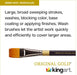 KINGART® Original Gold® 9550 Wash Glaze Series, Premium Golden Taklon Multimedia Artist Brushes, Set of 3 - Premium - KINGART®