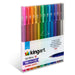 KINGART® Metallic Gel Pens, Scrapbook, Journals, or Drawing, Colored Metallic Ink, Medium Line , Set of 12 Unique Shades - Studio - KINGART