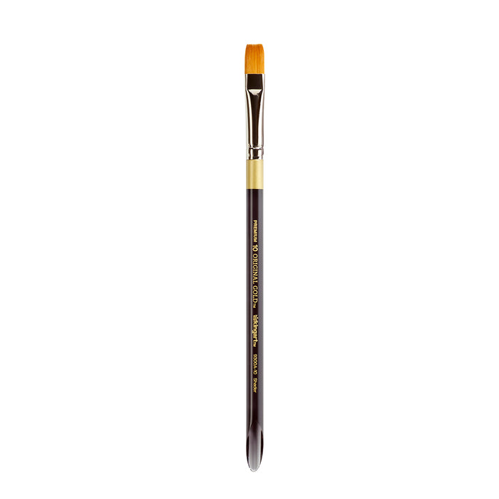 KINGART® Original Gold® 9300A Shader Series, Aqua Acrylic Handle, Premium Golden Taklon Multimedia Artist Brushes -  - KINGART