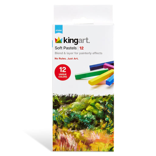 KINGRT 12 PC. SOFT PASTELS HALF STICK SET -  - KINGART