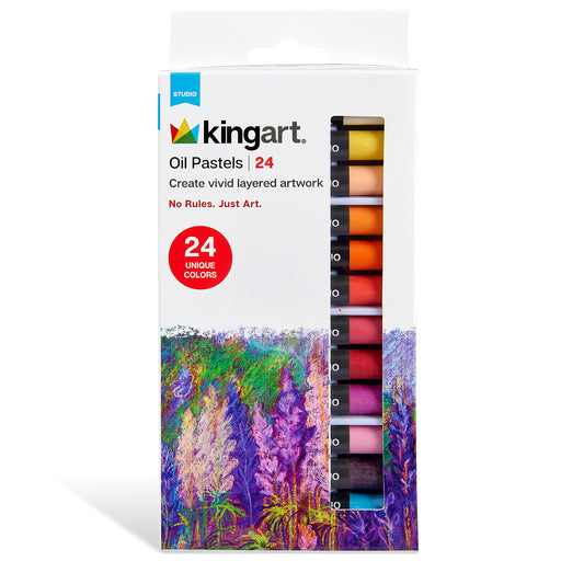 KINGART 24 PC. ARTIST OIL PASTEL SET -  - KINGART